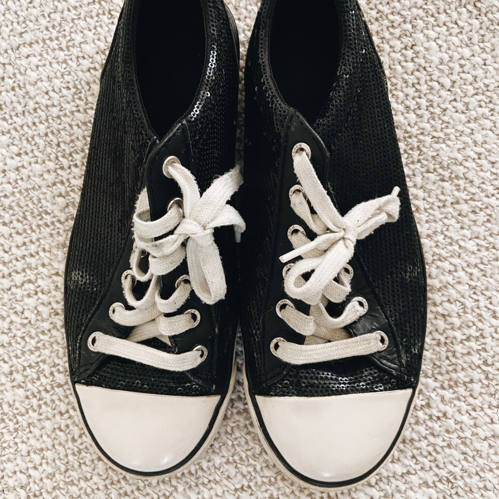 COACH Gema Sequin Sneakers - Black